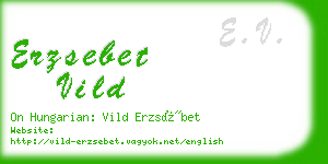 erzsebet vild business card